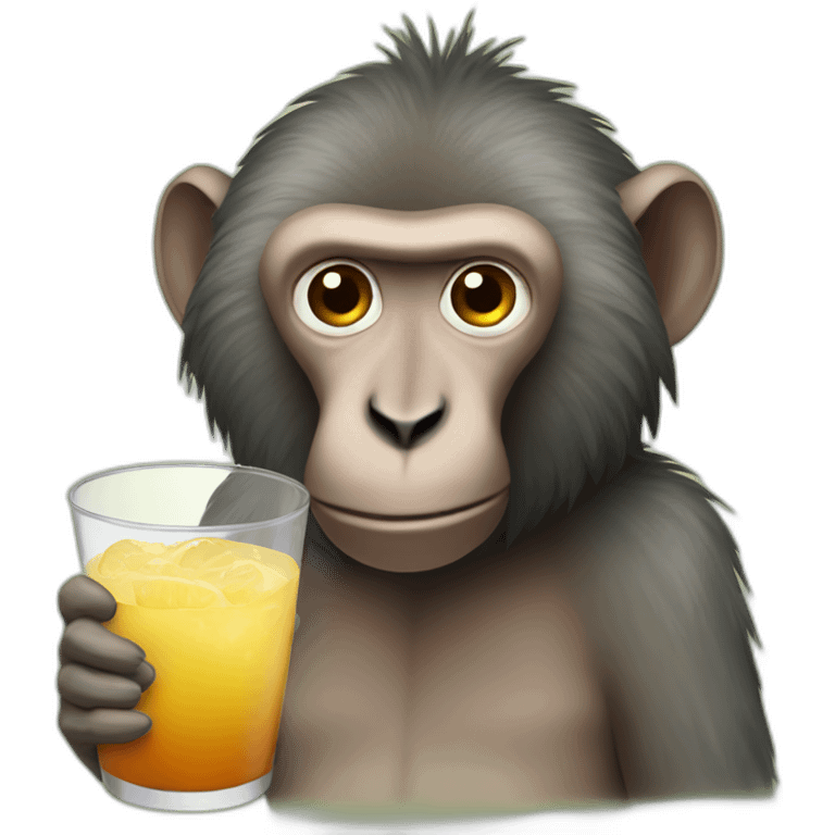 baboon drink emoji