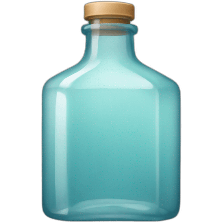 square bottle glass without face emoji