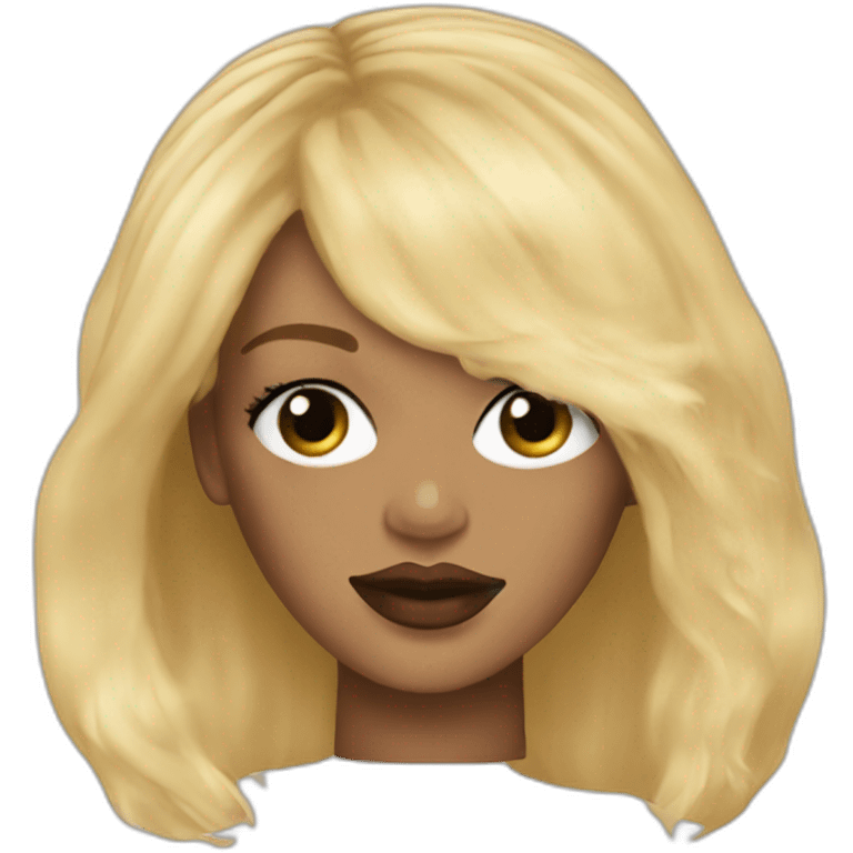 Rihanna with Blond hair  emoji