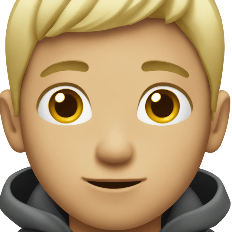 boy with short blond hair emoji