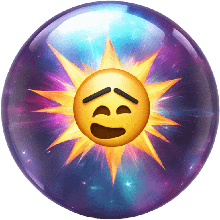 astral projection explosive star inside a ball emoji