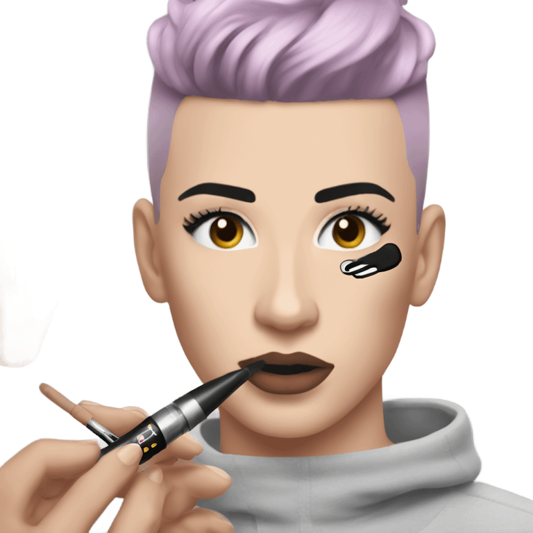 James Charles doing makeup ￼ emoji