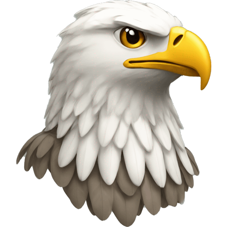 eagle with a laurel wreath underneath emoji