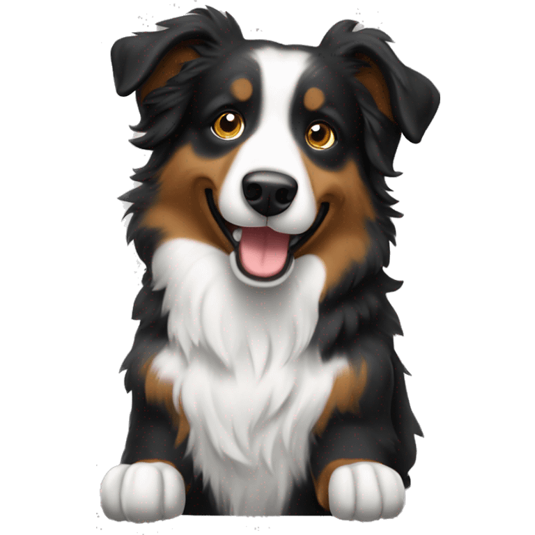 Anvil with Jumping Australian shepherd  emoji