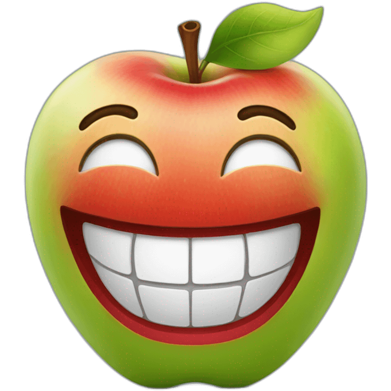 Apple smiling emoji