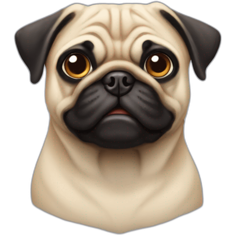 Pug face emoji