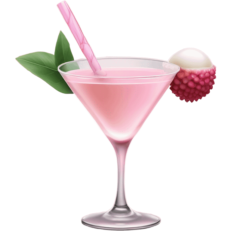 baby pink lychee martini drink emoji