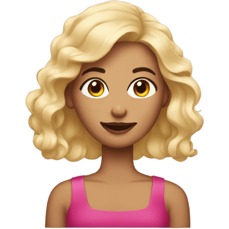 Woman with a nail polish  emoji