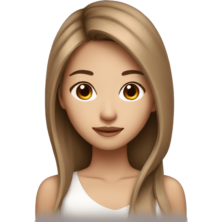 stunning asian girl light brown hair  emoji