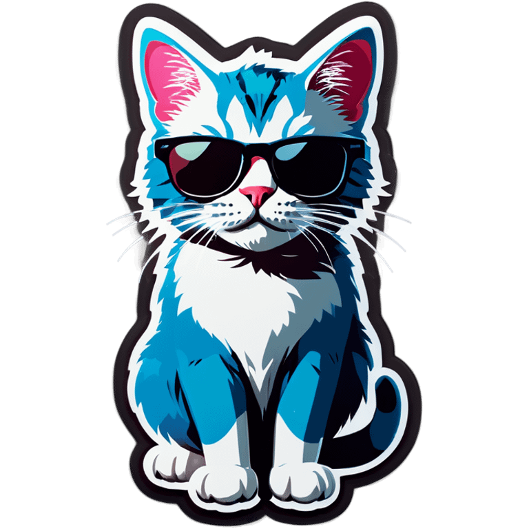 Cat with sunglasses emoji