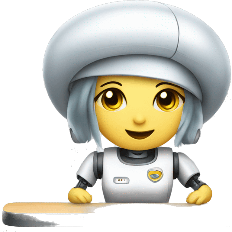 robot waitress safety monitoring emoji