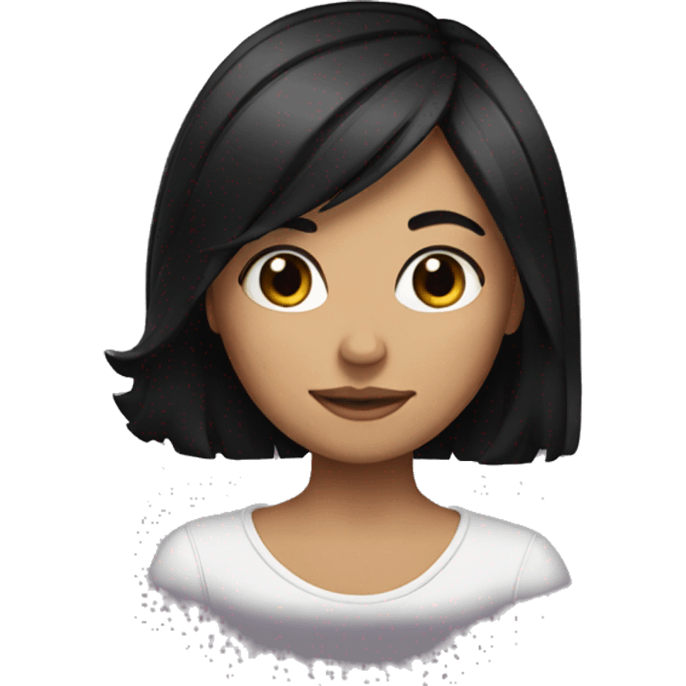 girl with black hair emoji