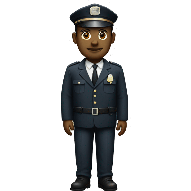 short tall security man emoji