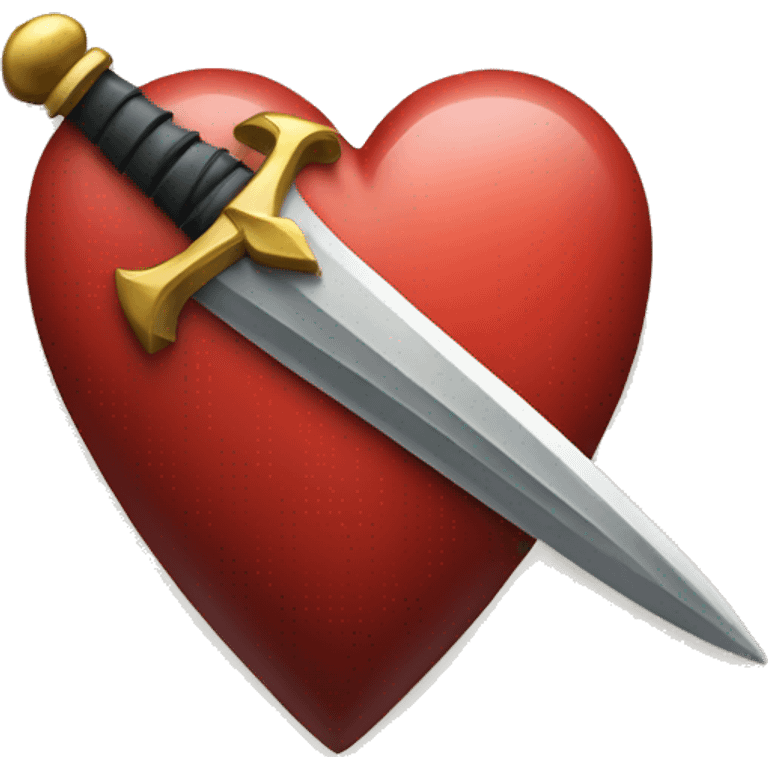 Heart with a dagger in it  emoji