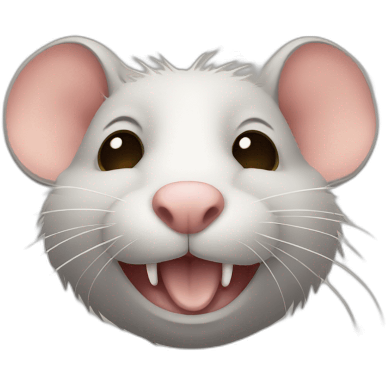 Rat avec moustache emoji