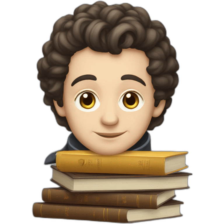 pushkin and books emoji