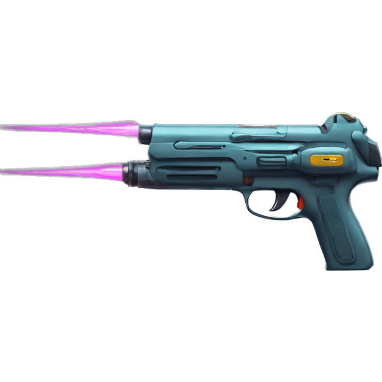 Laser gun emoji