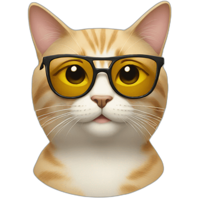 Cat with sunglasses emoji