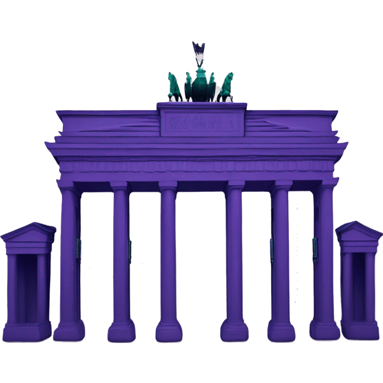 purple Brandenburg gate emoji