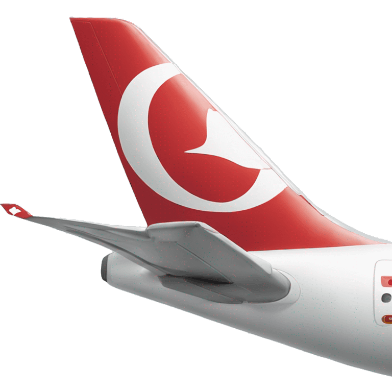 Make me the Turkish Airlines Wing on the plane emoji emoji