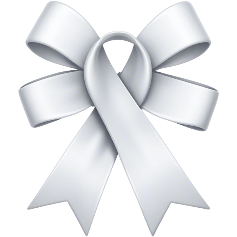 White ribbon emoji