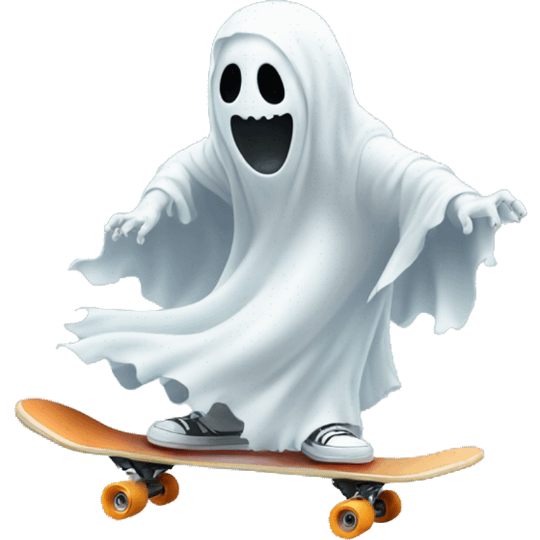 ghost riding a skateboard  emoji