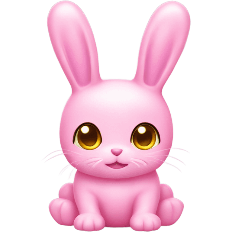 Light pink jelly cat bunny emoji