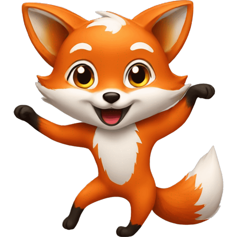 Fox dancing emoji