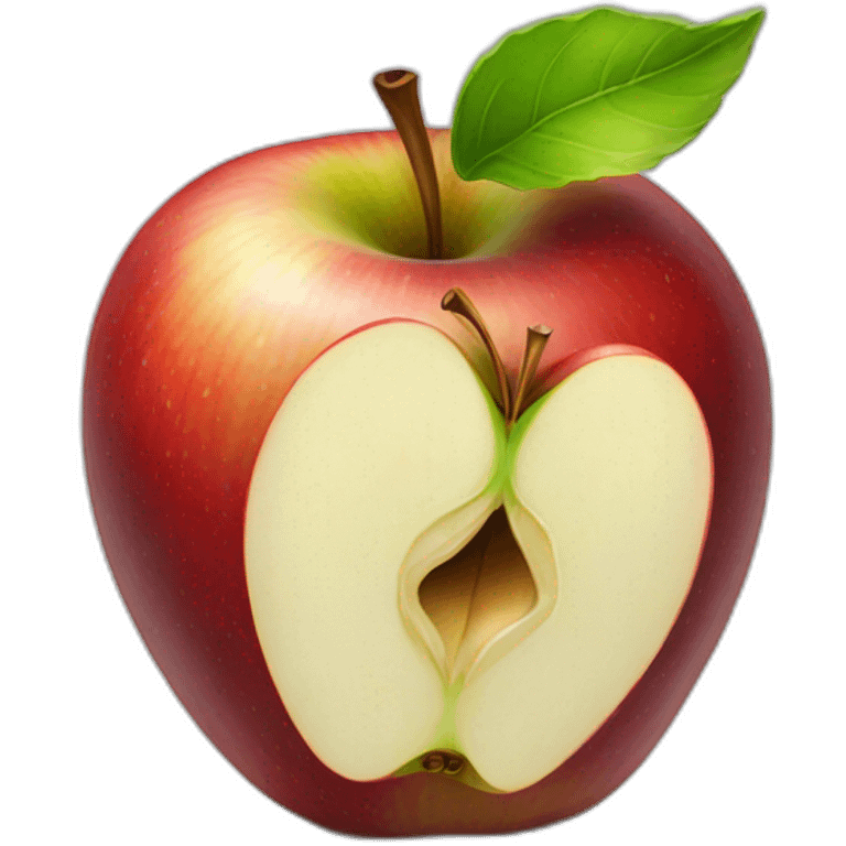 realistic apple logo emoji