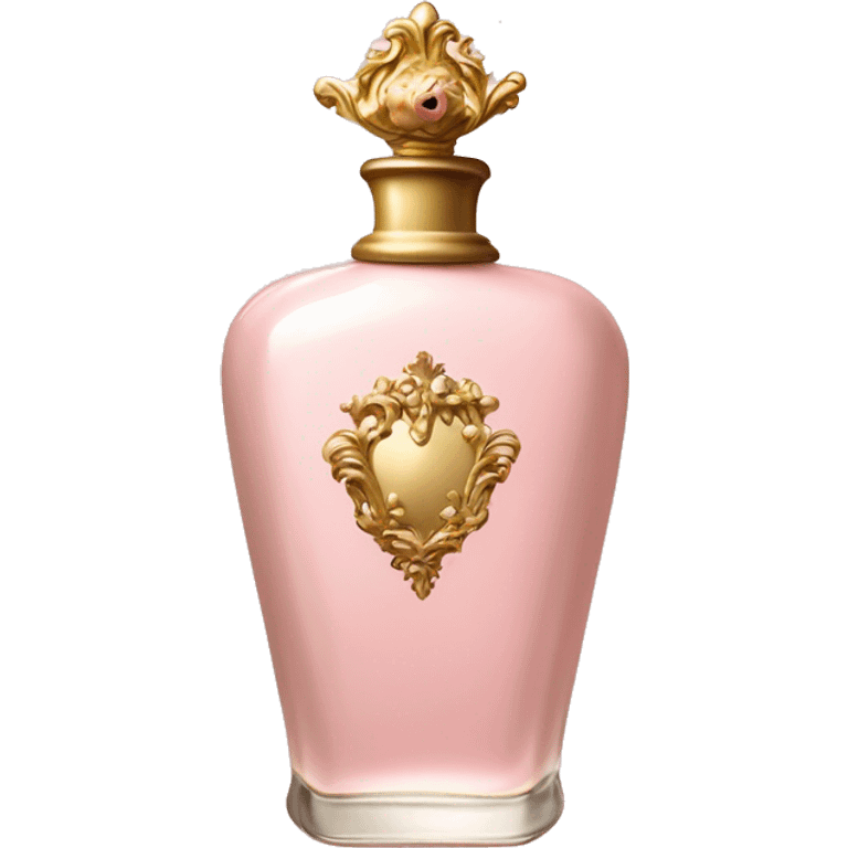 vintage rococo pale pink perfume  emoji