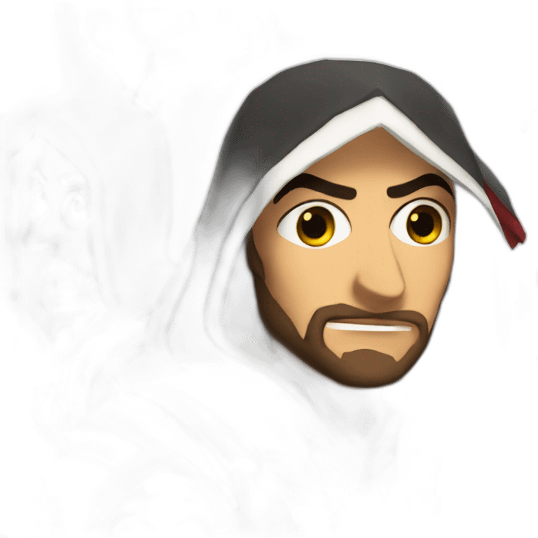 Ezio Auditore doing a wink  emoji