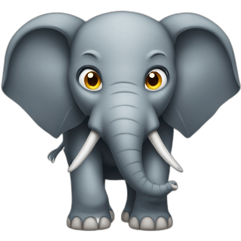 Elephant angry emoji