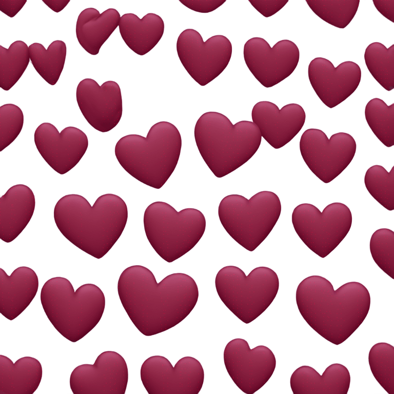 Burgundy heart emoji  emoji