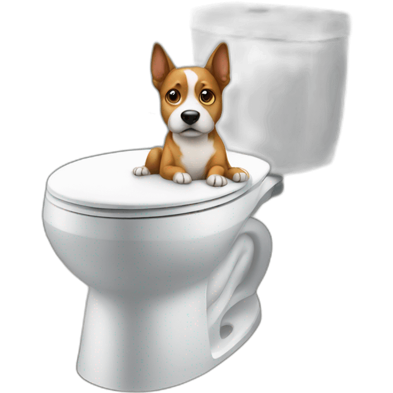 dog on toilet emoji