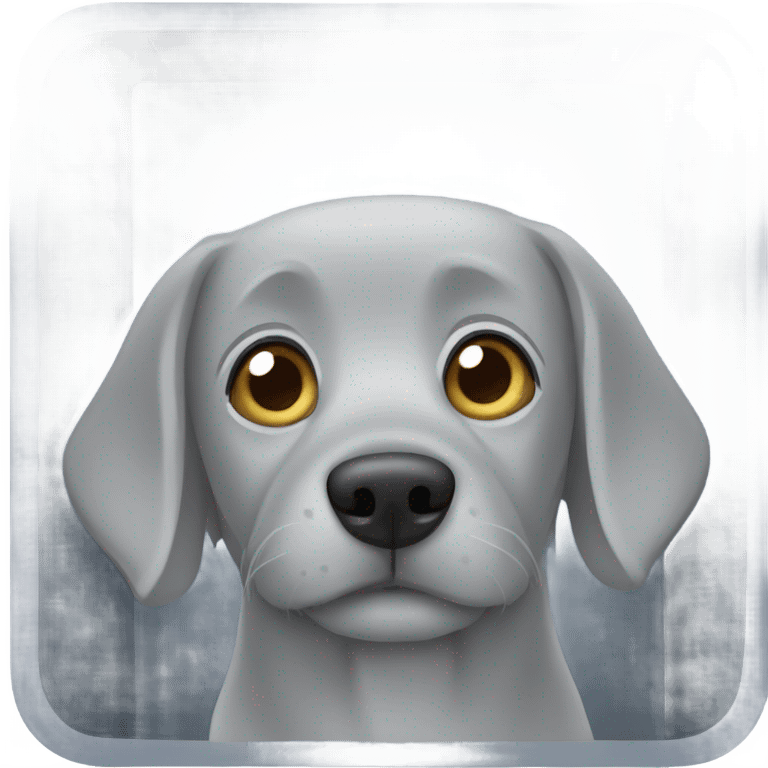 gray dog kennel emoji