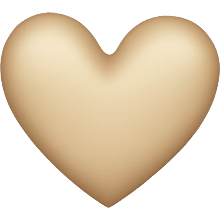 beige heart emoji