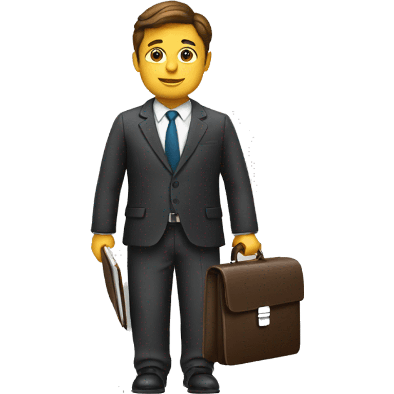 Lawyer with briefcase emoji