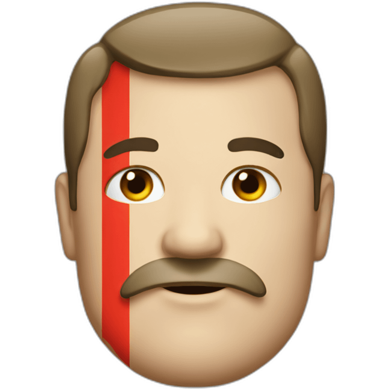 a big man with a german flag emoji