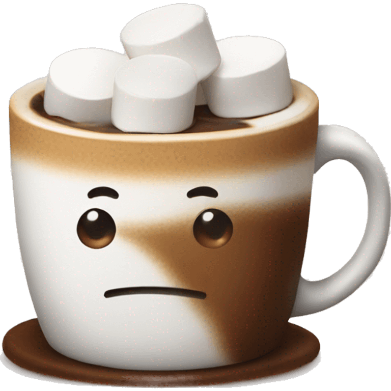 Coffee with marshmallows  emoji