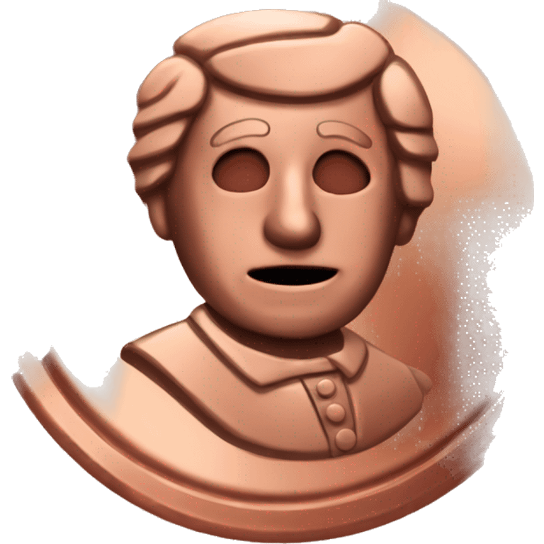 copper penny, no face emoji