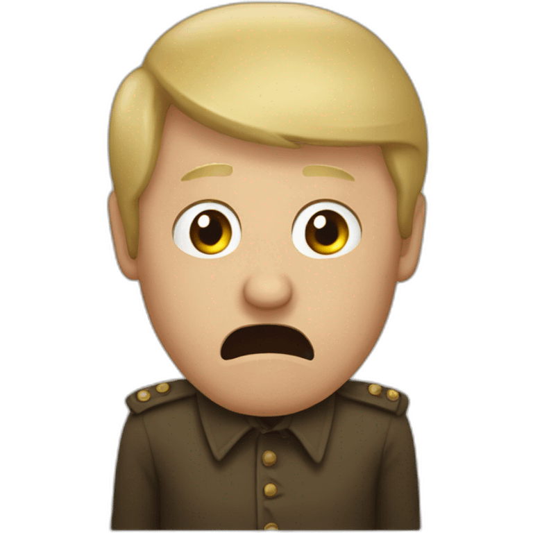 Vladimir poutine holding poop while being scared emoji