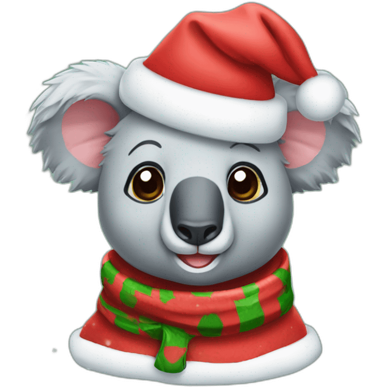 christmas koala emoji