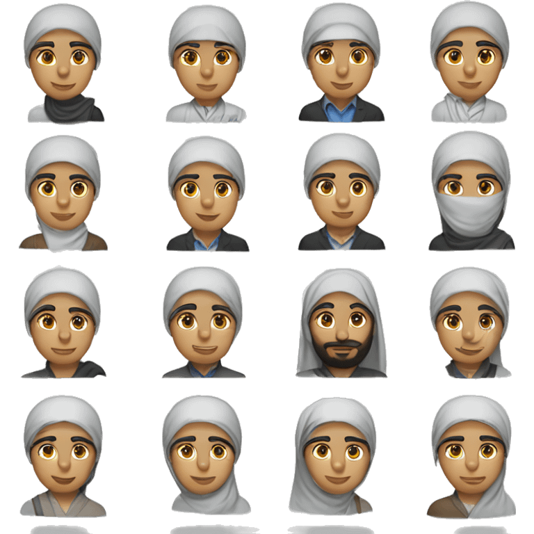 IT assistant azerbaijani muslim appearance emoji