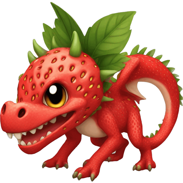 strawberry dragon emoji