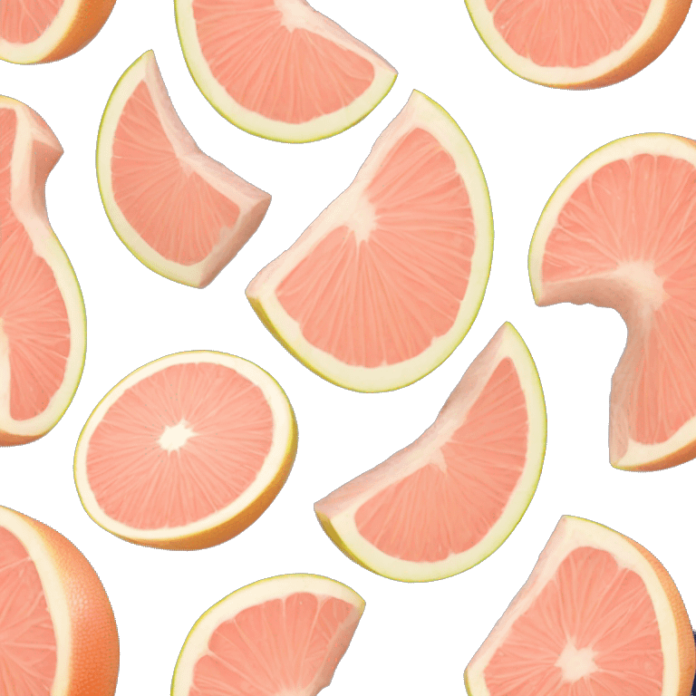 pomelo fruit cut open close up emoji