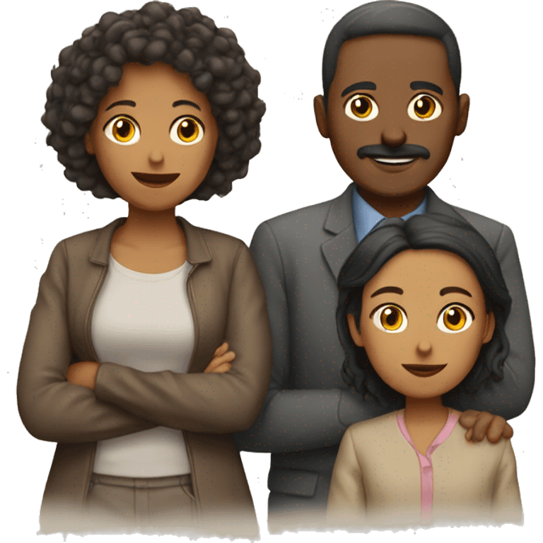 Familia de 5 personas emoji