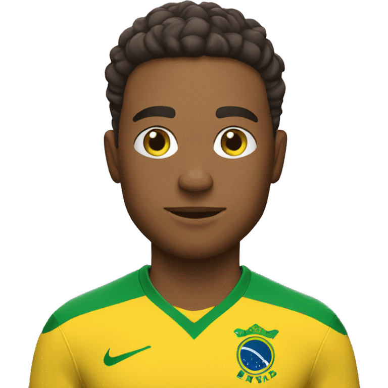 Football player with brazil kit  emoji