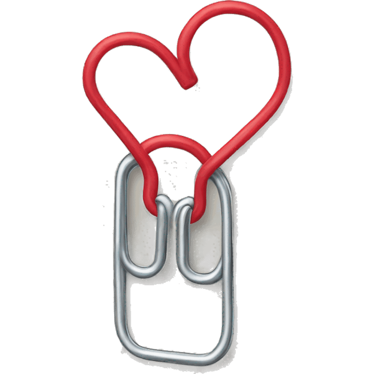 paper clip heart  emoji