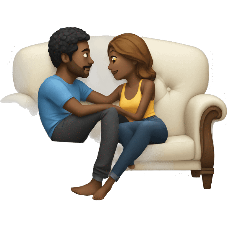 Lovers on a couch  emoji