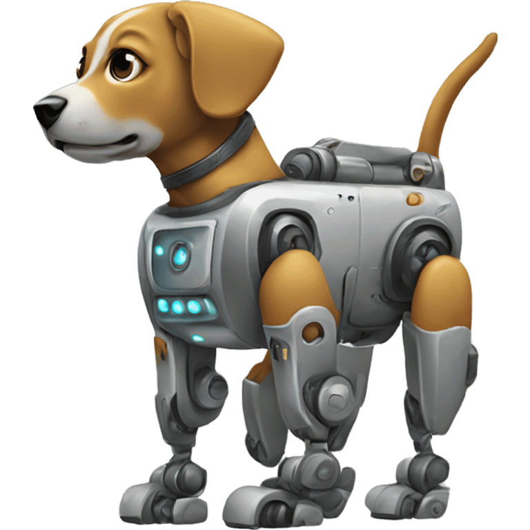 a robot dog emoji